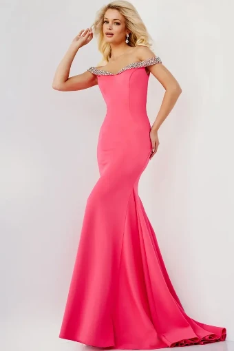 Jovani 08436 #5 Coral Cobalt Peri thumbnail